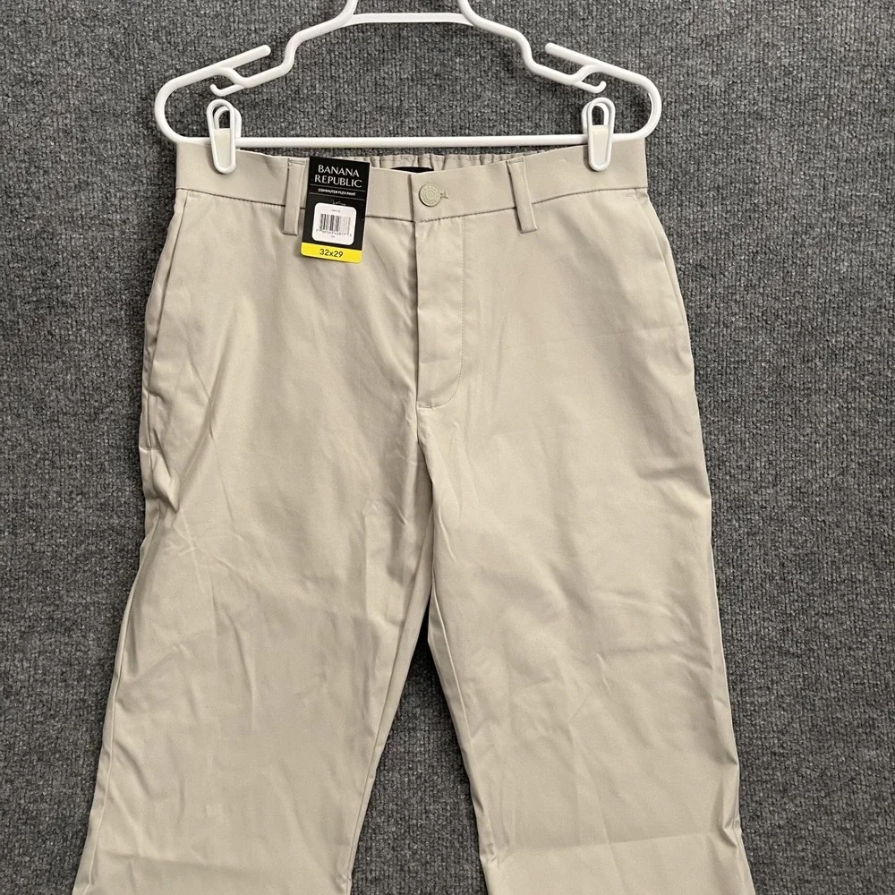 Banana Republic Commuter Flex Pants Mens Sz 32x29 Beige